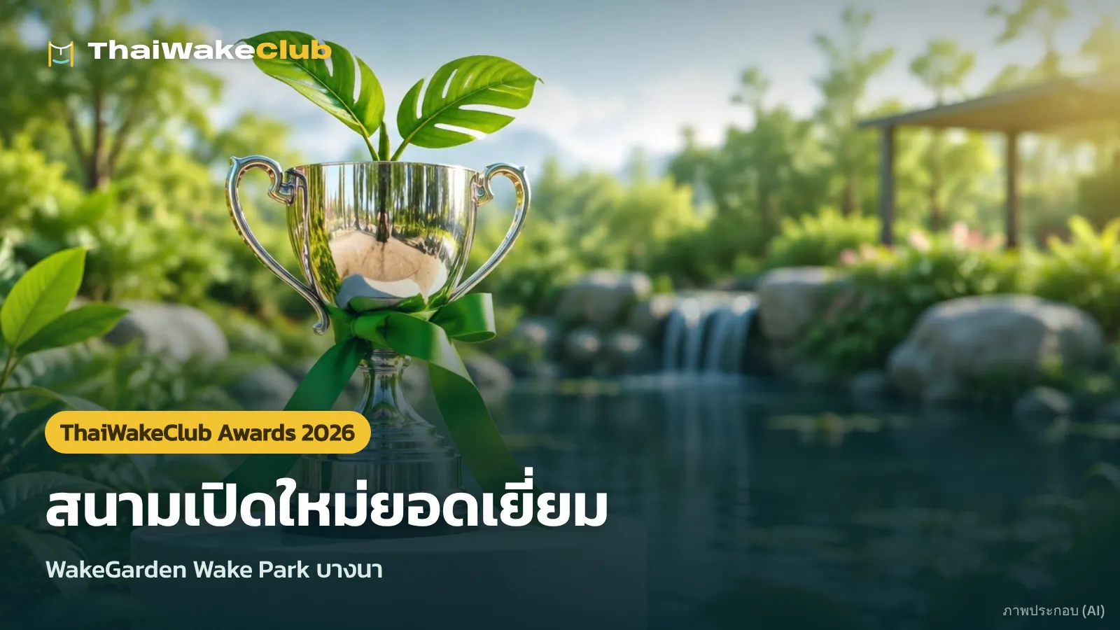 สนามเปิดใหม่ยอดเยี่ยม — WakeGarden Wake Park บางนา