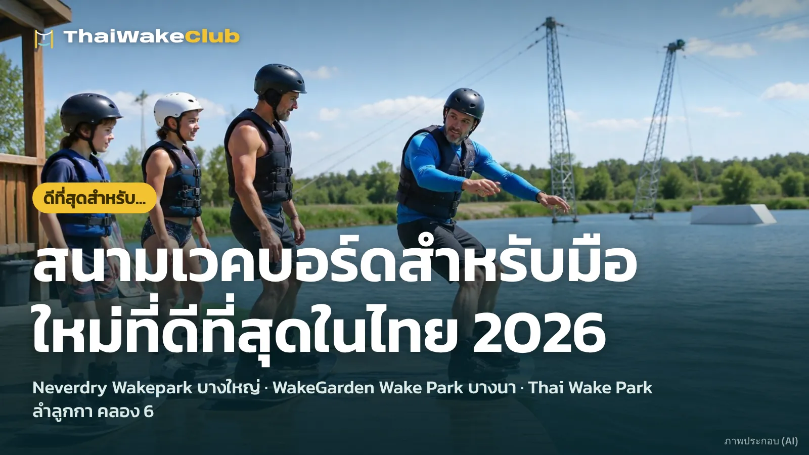 สนามเวคบอร์ดสำหรับมือใหม่ที่ดีที่สุดในไทย 2026