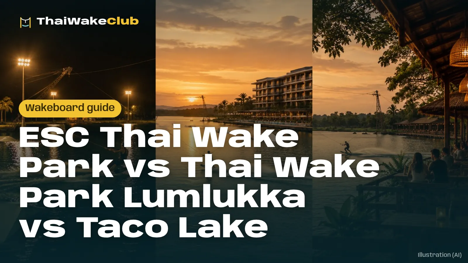 ESC Thai Wake Park vs Thai Wake Park Lumlukka vs Taco Lake