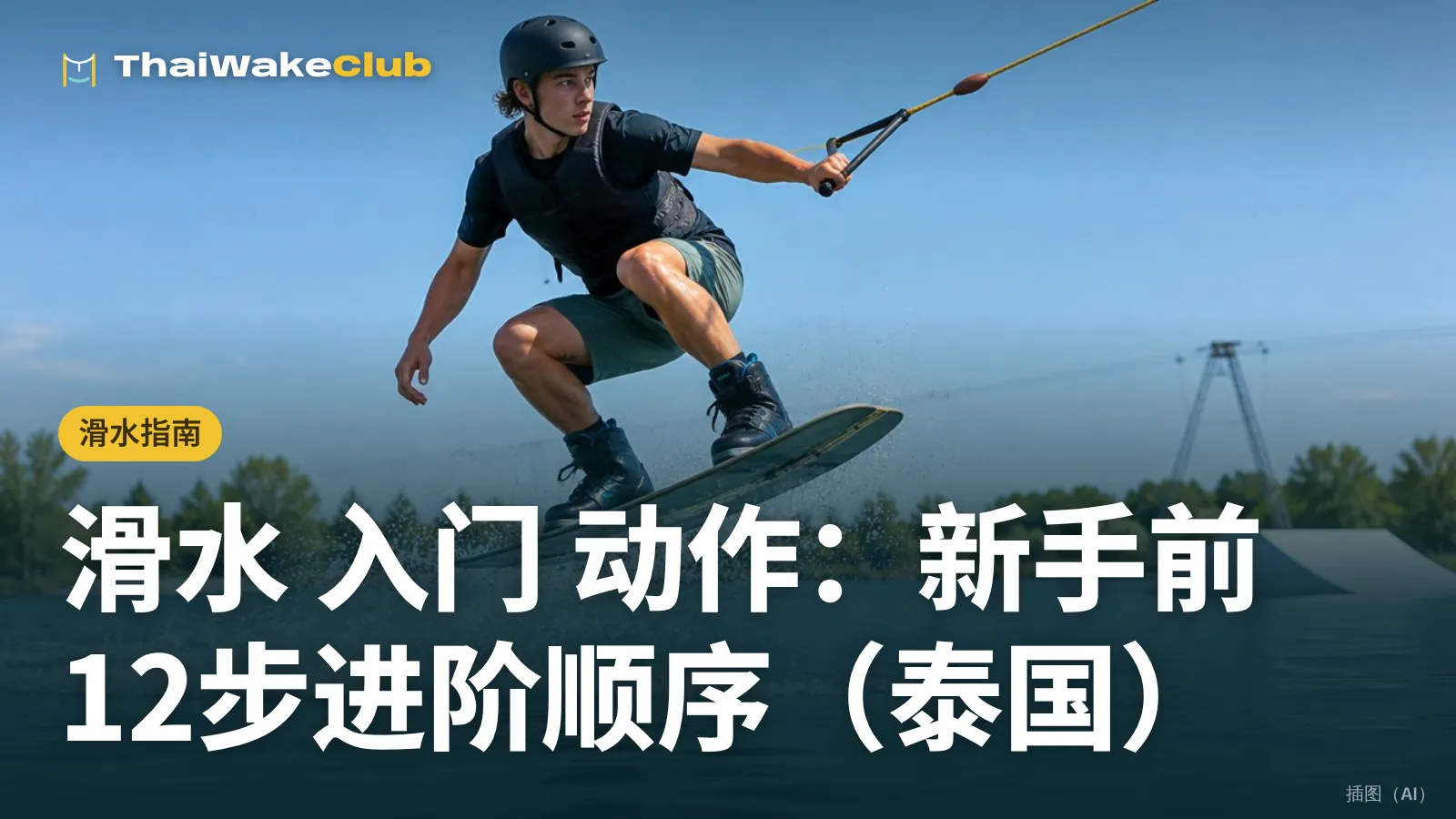 滑水 入门 动作:新手前12步进阶顺序(泰国)